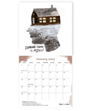 Load image into Gallery viewer, 2023 Mini Wall Calendar + 5 Pack Stickers (Buy 1-get-1 free)